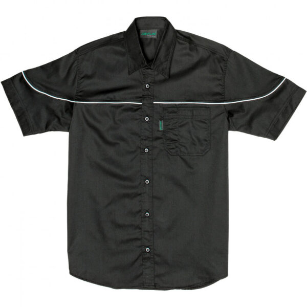 Black / Navy Shirt 60% Cotton /40% Polyester 145G/M2