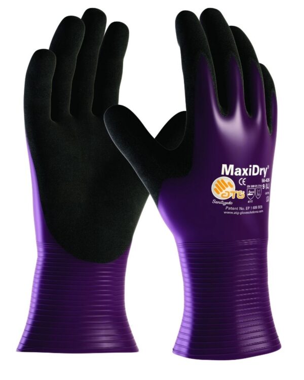 Maxidry Open Cuff Fully Coated Gp Oil Resistant Gloves Ref 56-426