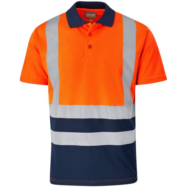 Surveyor Two Tone Hi Viz Reflective Golf Shirt