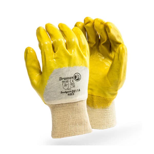 Yellow Actifresh Palm Coated Nitrile Knitted Wrist Size 8 12