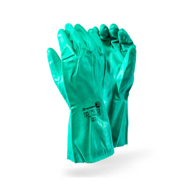 Dromex Green Nitrile Gloves En388 & 372